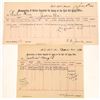Image 1 : Two Different Gold Hill Assay Office Memorandums  (109241)
