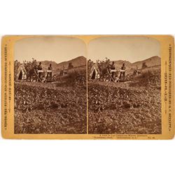 Los Cerrillos Mining District, Homestake Shaft Stereoview Photograph  (123612)