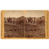 Image 1 : Los Cerrillos Mining District, Homestake Shaft Stereoview Photograph  (123612)