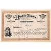Image 1 : Bodie Bank Stock Certificate  (123551)