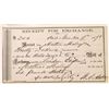 Image 1 : Rare Wells Fargo & Co. Receipt for Exchange - December 7th, 1878  (123536)