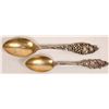 Image 1 : Bishop and Mono Lake Hand Engraved Souvenir spoons  (127091)