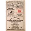 Image 1 : Apothecary Bottle and Advertisement Broadside - Pair Lot  (122323)