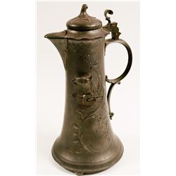 Beer Stein / Pewter / Art Nouveau  (100597)