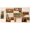 Image 1 : Circus Clown Series of Litho Pioneer Postcards Carte Postale (8)  (127315)