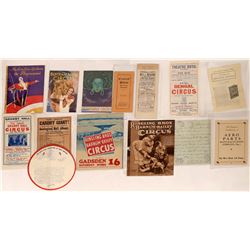 Circus Program Collection  (124670)