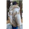 Image 3 : Canadian Coyote Fur Hooded Coat, Size XL  (76263)