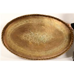 Huge Brass serving Tray/ from East India  (89560)