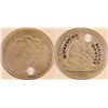 Image 1 : Parisan Counterstamped Seated Liberty Half Dollar, 1875  (127066)