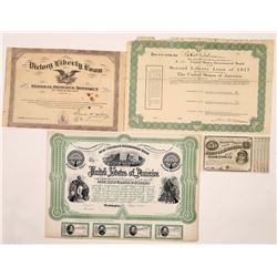 US Loan Bonds including an early Printers Proof  (126210)