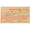 Image 1 : Rare Blaisdell Wells Fargo Receipt for Two Gold Bars.   (123737)