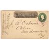 Image 1 : Calico Received Wells Fargo Franked Cover, 1882  (126948)