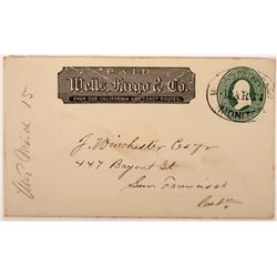 Monitor, Alpine County Wells Fargo Postmark - Unlisted in Leutzinger  (123814)