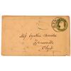Image 1 : Rattlesnake Postmark on 'ten cents, green, Washington, U9.   (123812)