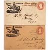 Image 1 : Two Pacific Express Co. Paid Covers with Horse and Rider Pictorial  (123794)