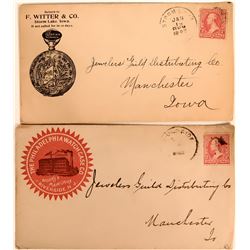 Two Pictorial Watch Advertising Covers  (116374)