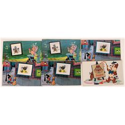 Six Anaheim 3D Postcards  (123512)
