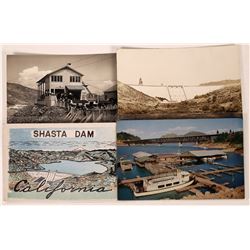 Shasta Dam Historical Postcard Collection - Lot of 4  (126583)