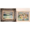 Image 1 : Autographed Original Artwork! Two Oil Paintings and One Reproduction - (Lot of 3)  (108788)