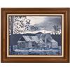 Image 1 : Blue Barn Painting by Pipinich  (116202)