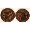 Image 1 : Two Vintage Wood Carved Tiki Gods  (119007)