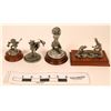 Image 1 : Pewter Mini Native American Statues (4)  (120648)