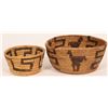 Image 1 : Two Antique Tohono O'dham Devil Claw Baskets  (120821)