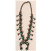 Image 1 : Vintage Navajo Turquoise Squash Blossom  (117007)