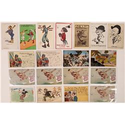 Humorous Baseball Postcards  (125930)