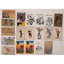 Humorous Baseball Postcards  (125969)