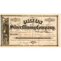 Orion Silver Mining Company Stock Certificate  (63000)