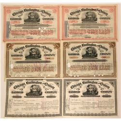 Chicago, Burlington and Quincy Railroad Co. Stocks  (115947)