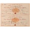 Image 1 : Napa City Revenue Imprinted Checks – Rare! (2)  (113588)