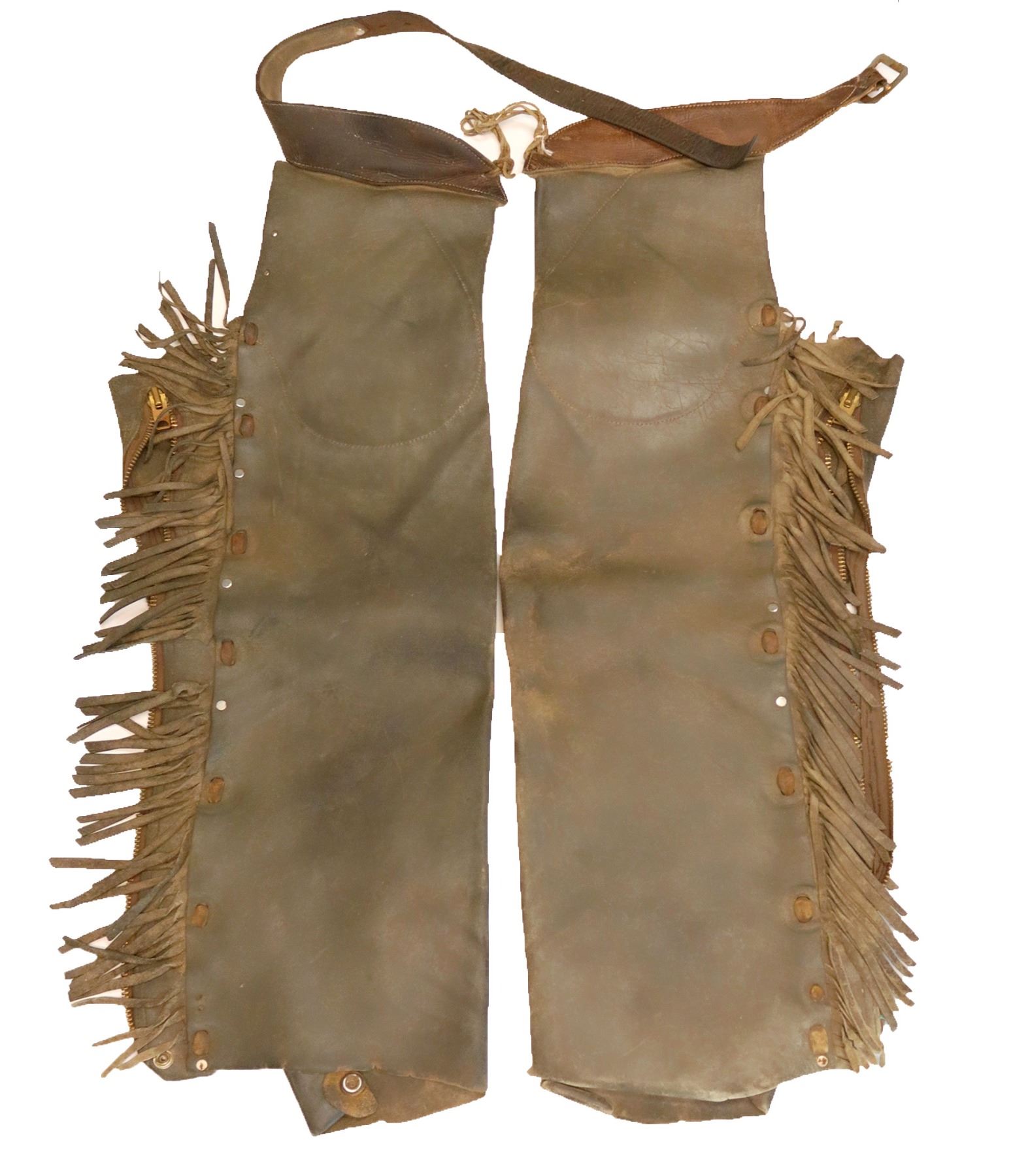 Western Range Zippered Shotgun Chaps with Fringe (108753)