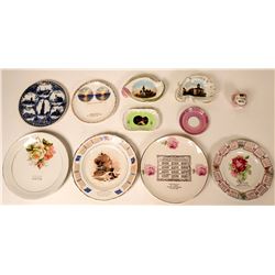 Souvenir Plate & Dish Collection, Michigan & Wisconsin (11)  (115356)