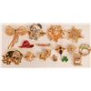 Image 1 : Gold-Toned Pins/Broaches  (121213)