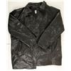 Image 1 : Men's Black Leather Car Coat  (76233)
