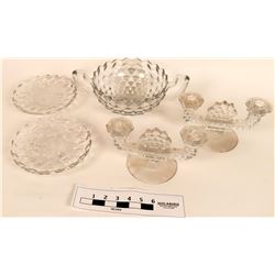 Pressed Glass Bowls and Candelabras  (121560)