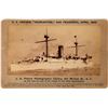 Image 1 : U.S. Cruiser "Charleston" Cabinet Photo, Peters, San Francisco, 1890  (111601)
