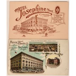 Two Oregon Advertising Postcards  (116110)