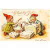 Image 1 : Gladelig Jul! Merry Christmas Art Card Signed by Jenny Nystrom  (118676)