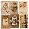 Image 1 : Winsch Back Type Unsigned Art Nouveau Misc. Valentine Postcard Collection  (126615)
