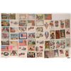 Image 2 : Patriotic U.S. Flag RPCs and Litho Postcards (100)  (125723)