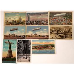 USS Akron zeppelin postcards.  (125282)
