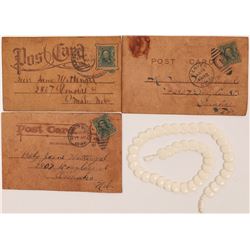 Leather Post Cards to his Wife  (124419)