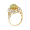 Image 4 : 5.05 ctw Opal and Diamond Ring - 14KT Yellow Gold