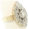 Image 7 : 14k Two Tone Gold .55 ctw European Diamond Solitaire Ring