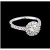 Image 1 : 1.52 ctw Diamond Ring - 14KT White Gold