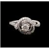 Image 1 : 1.35 ctw Diamond Ring - 14KT White Gold