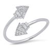 14K White Gold 0.19CTW Diamond Ring, (I1-I2/H-H)